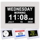 thumbnail image 1 of Reloj DST AINTTIME con día y fecha para personas mayores con 3 pantallas, 1 of 6