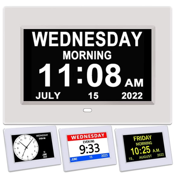 Reloj DST AINTTIME con día y fecha para personas mayores con 3 pantallas