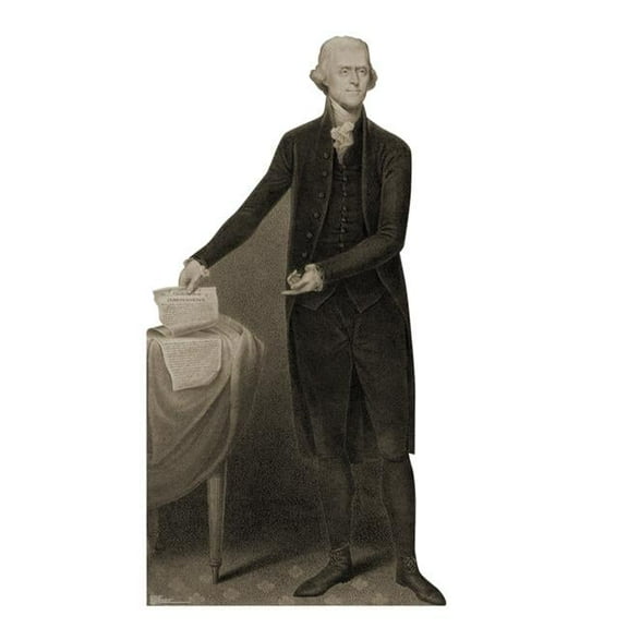 74 x 39 in. Thomas Jefferson Cardboard Cutout