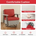 thumbnail image 5 of Outdoor Wicker Swivel Chairs with Cushions(Set of 2) for Patio, 5 of 8