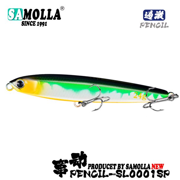 Señuelos de Pesca de hundimiento de lápiz, pesos de 10-24g, aparejos de Pesca de lubina, señuelos de carpa, accesorios de Pesca, cebo de pez de agua salada Isca Artificial Tan Jianjun unisex