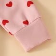 thumbnail image 3 of Rrunsv Toddlers Girls Clothing Casual Fall Outfits Sweatshirt Tops and Pants 2Pcs Little Girl Clothes Set(Z02-Pink,18-24 Months), 3 of 6