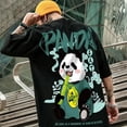 thumbnail image 2 of Kawaii Vintage Anime panda Print T Shirt Funny Men Summer Casual Short Sleeve Tshirts Male plus size Tops ropa y2k hombre Tees, 2 of 7