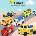thumbnail image 3 of High-quality Abs Plastic Toy 3pcs Toy Car Portable Dual-design Transformable Car Creative Shape-changing Vehicle Toy for Children Toy Car for Kids, 3 of 8