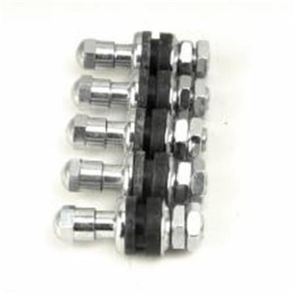 Weld Racing WELP613-0070 15 x 3,5 Po Tige de Soupape Boulonnée en Acier Chromé Drag Wheels - Pack de 5