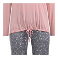 thumbnail image 4 of Pijama Secret Treasures Jr Talla 42 Manga Larga Lisa y Jaspeada con Estrellas Rosa, 4 of 4