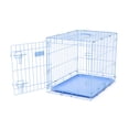 thumbnail image 6 of Carlson Pet Products Compact Deluxe Metal Dog Crate with Pan, Blue, Small, 24"L, 6 of 11