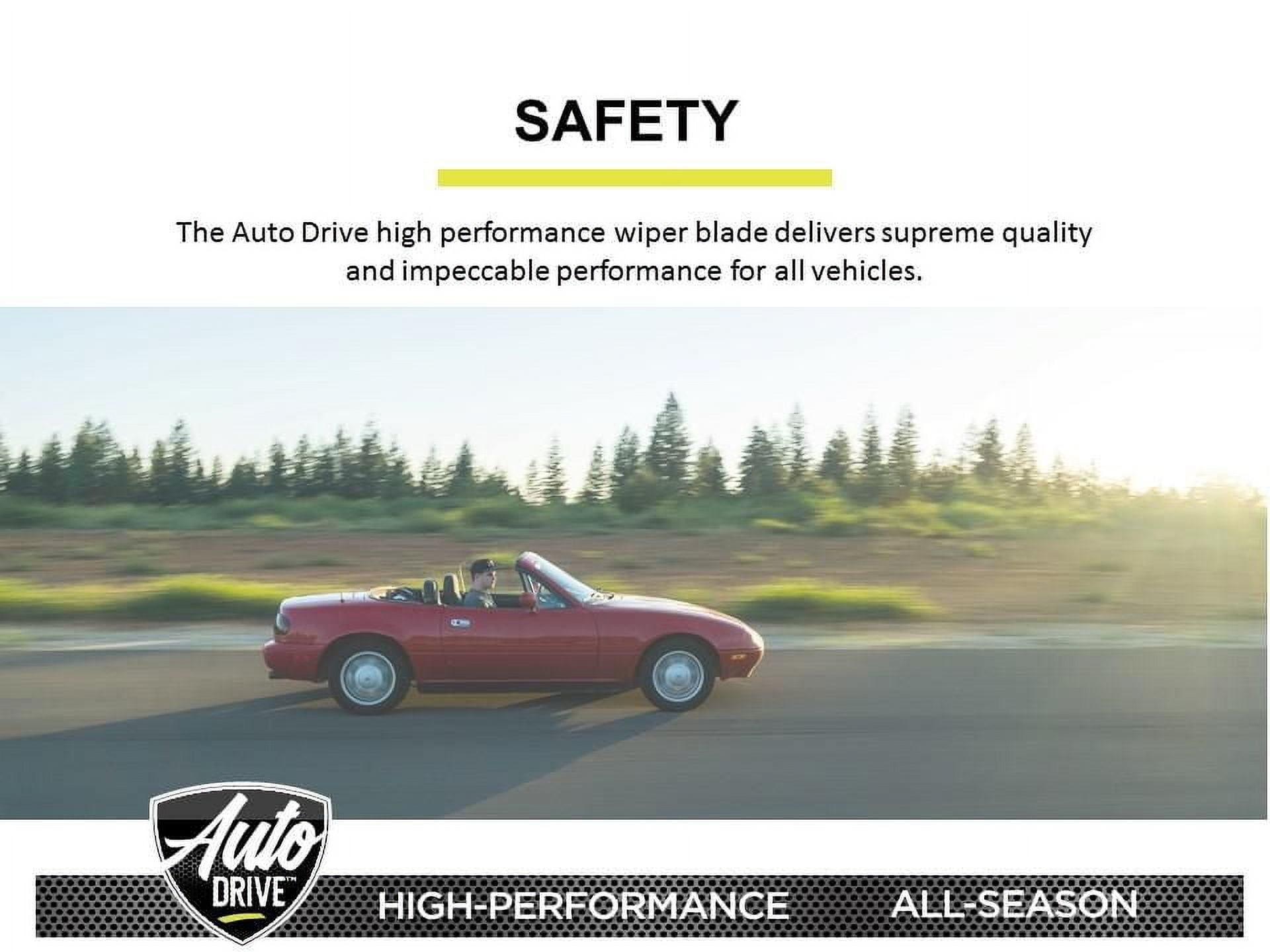 Balais d'essuie-glace conventionnel Autodrive de 22 po 2,36 x 0,79 x 27,05 po