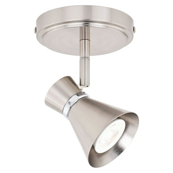 Adjustable Ceiling Spot Light - Brushed Nickel Finish - 1 Light Directional Lamp for Living Room