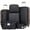 Black-Brown, variant on Travelhouse 6 Piece Hardshell Luggage Set Hardside Lightweight Suitcase with TSA Lock Spinner Wheels.(White)