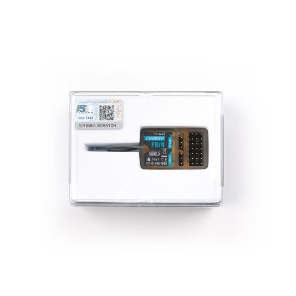 FBr8 2.4GHz 8CH Receiver AFHDS 3 System Supports Single Bidirectional Transmission PWM/PPM/i-BUS2/S.BUS/i-BUS PPX7 Waterproof for Remote Control Car-Standard Antenna FBr8-QS50