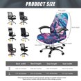 thumbnail image 7 of POLERO Sea Turtle Office Swivel Chair Cover, Wearproof Office Chair Covers Wear Resistant All-in-One High Back Chair Slipcover for Workspace, 7 of 7