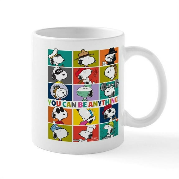 CafePress - Snoopy You Can Be Anything Mug - 11 oz Ceramic Mug - Novelty Coffee Tea Cup