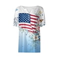 thumbnail image 6 of MEICHEN Womens Tops Summer Graphic Tees Short Sleeve Patriotic Blouse Usa 250th Anniversary T Shirt V Neck Shirt, 6 of 6