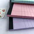 thumbnail image 3 of Xiao Hua Bloc de notas verde de 4 unidades, bloc de notas de color de 5 x 8 pulgadas, 50 hojas de papel de notas de línea ancha, bloc de notas, papel grueso de 80 g/m², lista de tareas de oficina, 3 of 5