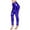 Blue, variant on Women's Pure Color Stretch Slim Sexy Interest Bright Leather Leggings Women Sexy Lingerie plus Size