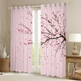 thumbnail image 2 of Manfei Pink Cherry Blossoms Blackout Curtains Set of 2 (52x84 Each) for Girls, Romantic Flower Floral Window Curtains, Japanese Style Curtains and Drapes, Curtains and Drapes Decor, 2 of 6