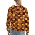 thumbnail image 2 of Hoodies for Women - pumpkins plaid halloween Comfrt Colour Drawstring Women'S Fashion Hoodies & Sweatshirts, Fall Outfits Clothes for Women 2024 Pullover with Kangaroo Pocket, 2 of 7