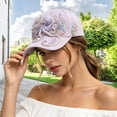 thumbnail image 6 of jiaxiM Raised Ocean Creatures Embroidery Baseball Cap Man Woman Soft Cotton Adjustable Hat for Daily Walking Shopping Travel Outdoor Sports Casual Street Matching Outfits, 6 of 8