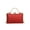 red, variant on Crystal Evening Box Clutch - Green Rhinestone Wedding Bridal Handbag, 2 Detachable Chains for Formal Party (7.87×4.72×1.57in)