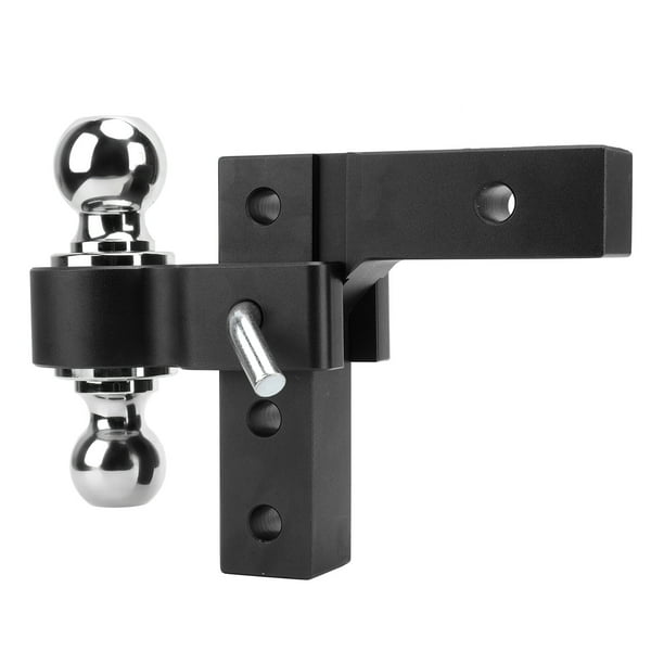 Montaje De Bola De Enganche De Remolque, Diseño Resistente De Alta Resistencia, Enganche De Remolque De 6 Pulgadas, Resistente Al óxido Con Pasadores De Bloqueo Para Remolcar ANGGREK Negro