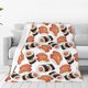thumbnail image 1 of Fotbe Sushi Roll Manta de Franela Acolchonada con Estampado, Súper Suave y Esponjosa, Extra Grande para Sofá, Cama, Uso Todo el Año-50"x40", 1 of 7