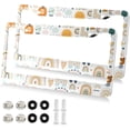 thumbnail image 2 of Bestwell 2 pack Rainbow License Plate Frames, Aluminum Universal Car License Plate Holder with Round Hole, 12 x 6 Inch, 2 of 7