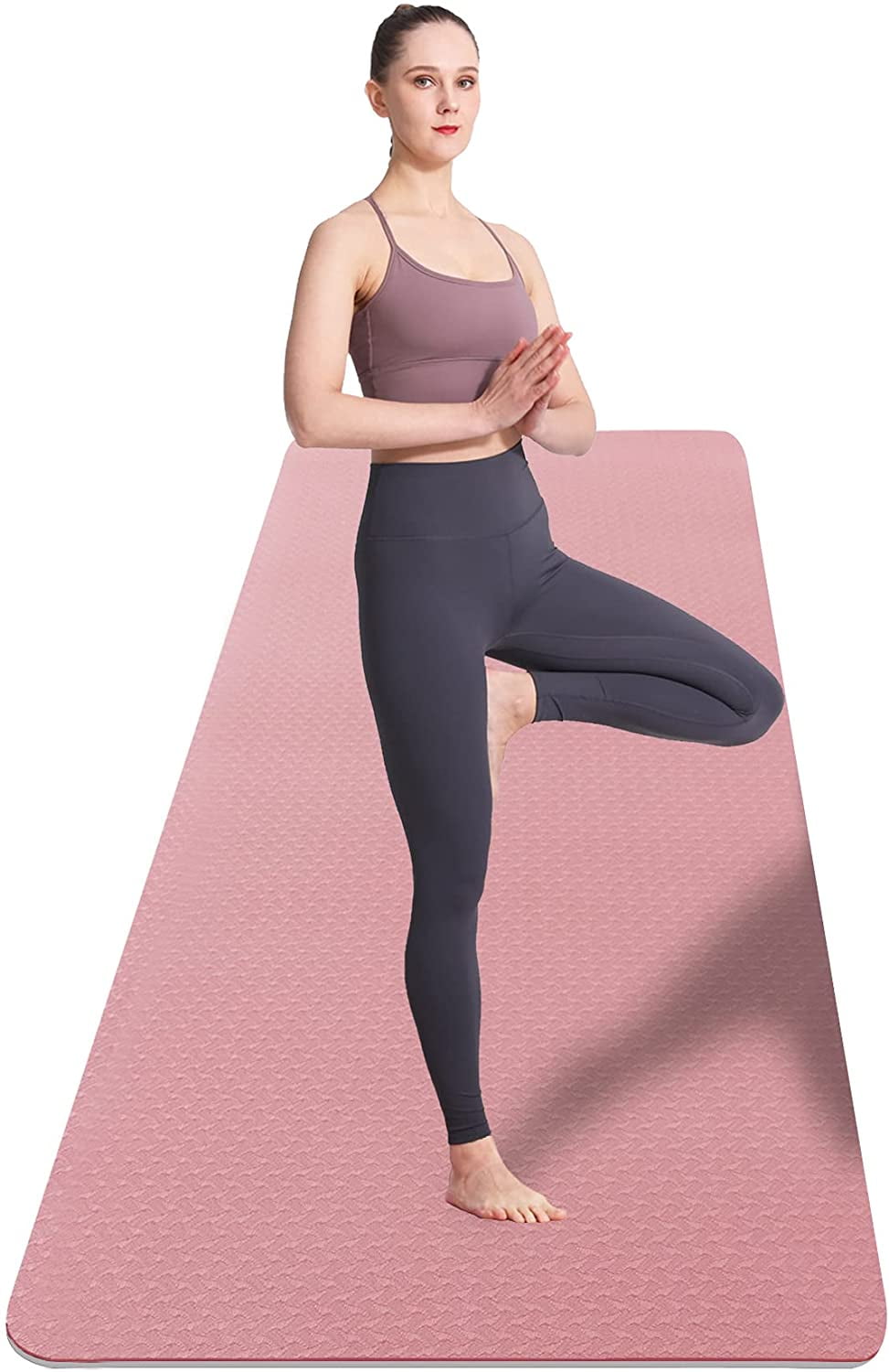 5mm Natural Cork TPE Yoga Mat Meditation Fitness Training Non Slip Eco-Friendly 