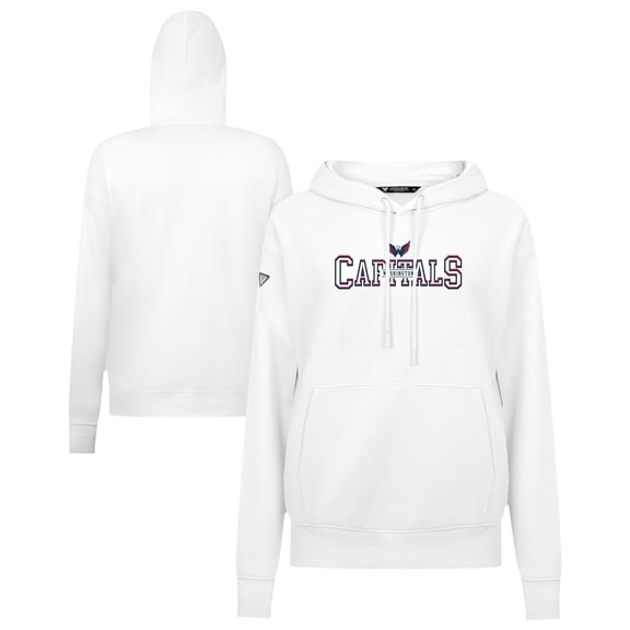 Women's Levelwear White Washington Capitals Adorn Journey Pullover Hoodie