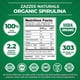 thumbnail image 2 of Zazzee Organics 100% Pure Organic Spirulina Powder | 303 Servings | 2.2 LB (1kg), 2 of 2