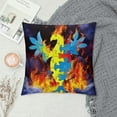thumbnail image 2 of COMIO Love Dinosaur Puzzle Autism Awareness Pillow Covers  Holiday Decorations Throw Pillowcase Cushion Case for Home Decor, 2 of 5