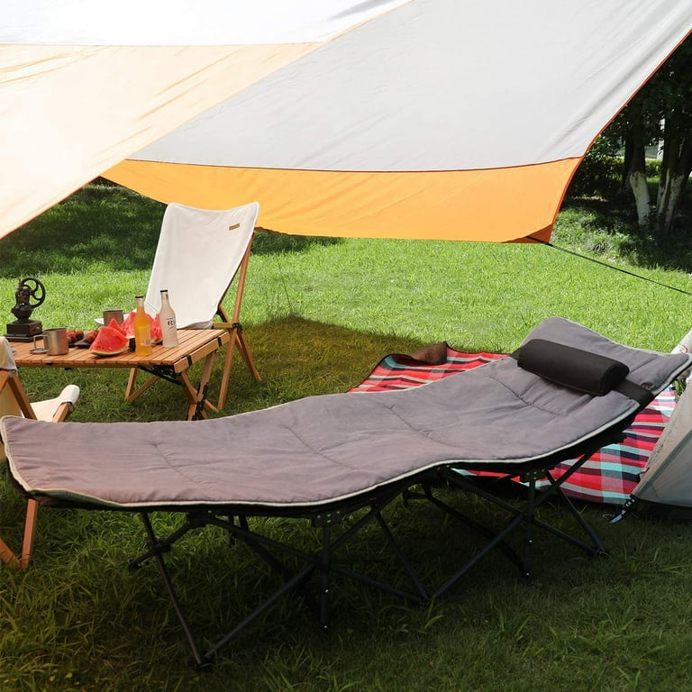 Hitorhike Camping Cot with Carry Bag Black Adult 74.8 26.8 20.5