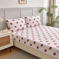 thumbnail image 2 of Chezmoi Collection Kids/Teens Sports Fitted Sheet, Queen Size 2-Pack – 2 Fitted Sheets + 4 Pillowcases (No Flat Sheet) - Soft Microfiber Fitted Sheet Set – White Brown Football Print, 2 of 9