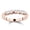 Rose, variant on Ladies 14K Thin Designer Five Stone Natural Diamond Wedding Band (Rose Gold Size 9)