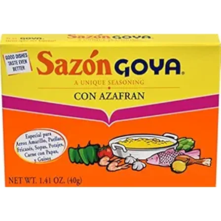 Goya Sazón, Seasoning With Azafran, 1.41 Oz( Pack of 2 )