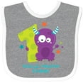 thumbnail image 3 of Inktastic Monster 1st Birthday Boys or Girls Baby Bib, 3 of 4