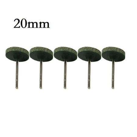 

5pcs 20/25mm Rubber Polishing Burr Abrasive Grinding Wheel 3mm Shank