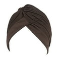 thumbnail image 1 of CNKOO Unisex Solid Color Hat Headwrap Twist Ruffle Caps Chemo Beanies Headwear Gift, 1 of 10