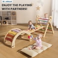 thumbnail image 2 of BlueWood Triangle Climbing Set Indoor Playground 3-Piece, 2 of 9