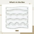 thumbnail image 5 of Acrylic Quilt Rulers for Quilting, 5 Pcs Sewing Templates with Transparent Wave Design for Machine Quilting Molds, Rulers for Quilting and Sewing, 9.1 x 26 cm,sewing rulers for quilting, 5 of 5