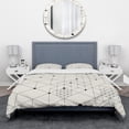thumbnail image 2 of Designart 'Geometric Triangular Composition' Mid-Century Modern Duvet Cover Set, 2 of 4