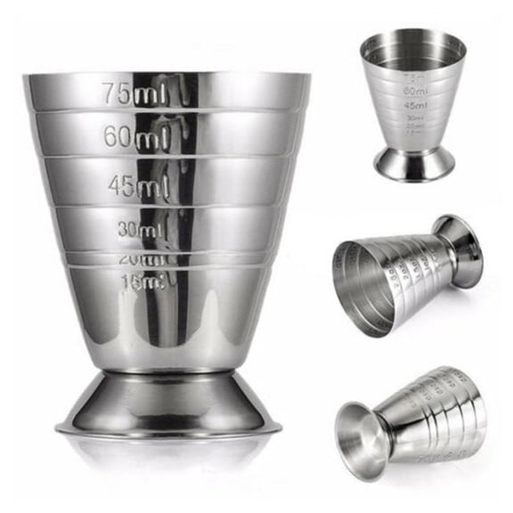 Cocktail Ounce Graduated Steel 304 Magic Measuring Glass 75ml
