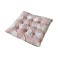 thumbnail image 2 of Nkmbld Seat Cushions for Kitchen Chairs, Thickened Velvet Seat Cushion Square Tatami Mat, High Density Foam Comfortable Chair Pad for Office, Pink, 2 of 8