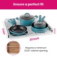 thumbnail image 6 of HOLDN' STORAGE Pull Out Cabinet Organizer, Heavy Duty 22" W x 17" D Chrome Steel Basket, 50 lb Capacity, Requries 23.25 Cabinnet Openning, 6 of 7
