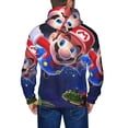 thumbnail image 6 of Saiise Mario Ac Mens Zip Up Hoodie Long Sleeve Full-zip Hooded Sweatshirt Pullover With Kangaroo Pocket S-3XL, 6 of 6
