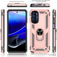 thumbnail image 3 of Moto G Stylus 5G 2022 Case, Moto G Stylus 5G Case 2022 with HD Screen Protector, [Military-Grade] Magnetic Ring Holder Kickstand Shockproof Protective Case for Moto G Stylus 5G 2022, Rose Gold, 3 of 13