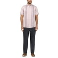 thumbnail image 2 of Cafe Luna Men's and Big Men's Stripe Panel Print Short Sleeve Shirt, Sizes S-5XL, 2 of 4