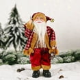 thumbnail image 3 of Christmas Santa Claus Toy Mini Santa Claus Figurine Home Navidad Party Ornaments, 3 of 7