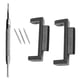 thumbnail image 3 of 2 adaptadores de conector, conectores de repuesto intercambiables, convierten de 16 mm a Negro, 3 of 7