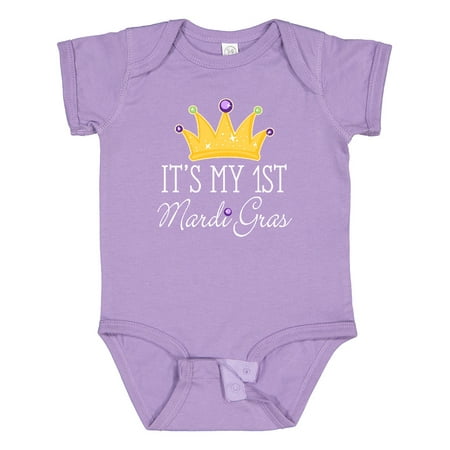 

Inktastic My 1st Mardi Gras Crown Girls Baby Bodysuit
